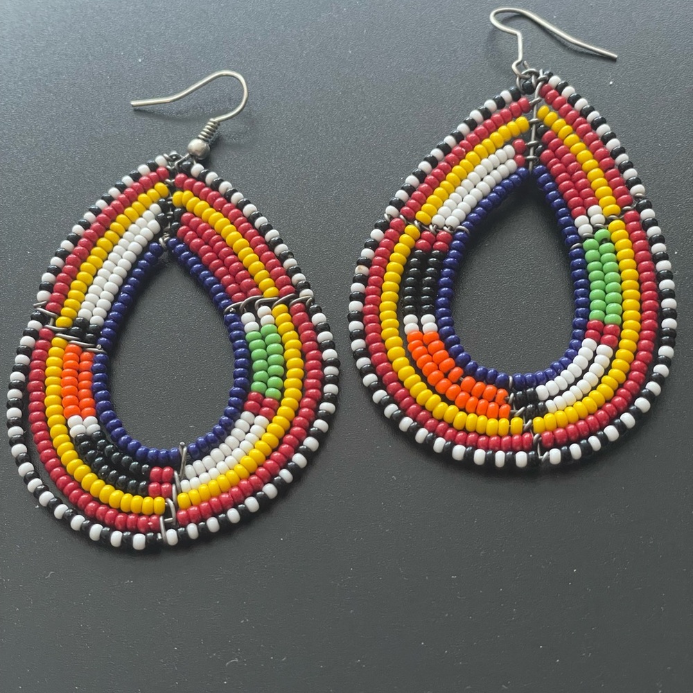Artisan Made multicoloured beaded Earrings